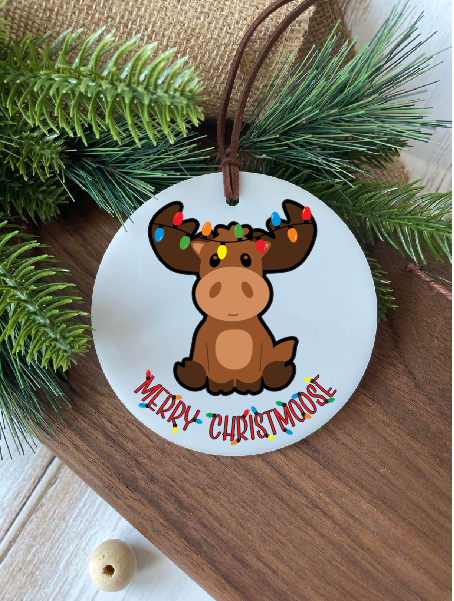Shop Personalized Christmas Moose Ornament
