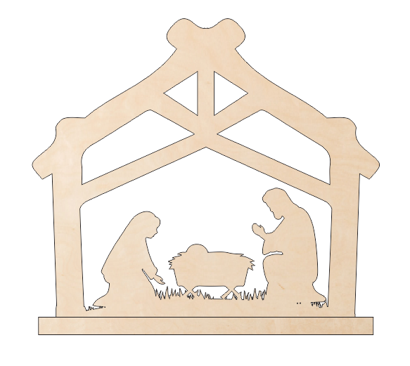 Nativity Scene - Free standing – Willow Hill Designs